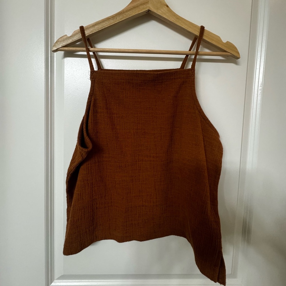 Madewell Texture and Thread Apron Tank